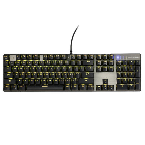 Motospeed V30 Wired Optical USB Gaming Mouse + Inflictor CK104 Blue Switches Tactile Mechanical Esport Gaming Game Keyboard