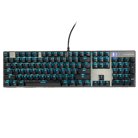 Motospeed V30 Wired Optical USB Gaming Mouse + Inflictor CK104 Blue Switches Tactile Mechanical Esport Gaming Game Keyboard