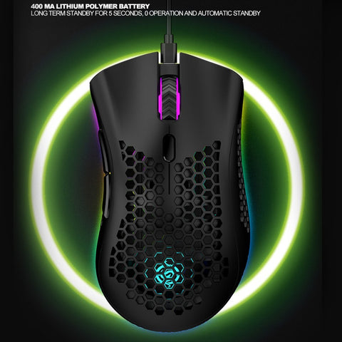 Optical RGB Illuminated Mouse with USB Receiver 3 Levels DPI