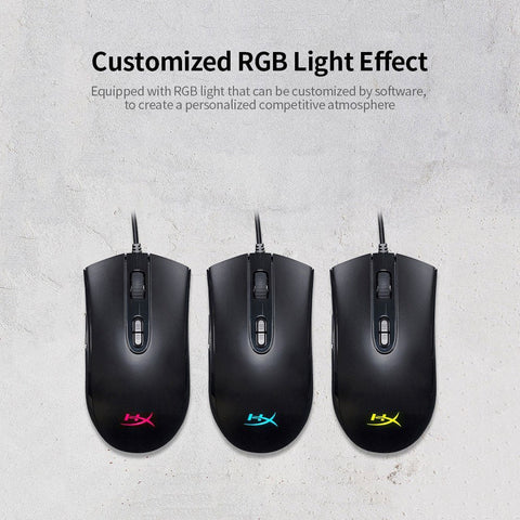 Kingston HyperX Pulsefire Core RGB Wired Mouse Gaming Mouse 6200DPI Ergonomic Mouse Lightweight Mice for Desktop Laptop