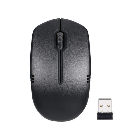 2.4G Wireless Keyboard and Optical Mouse Combo Wireless Silent Keyboard 2.4G Optical Mouse for Home Office Use Black