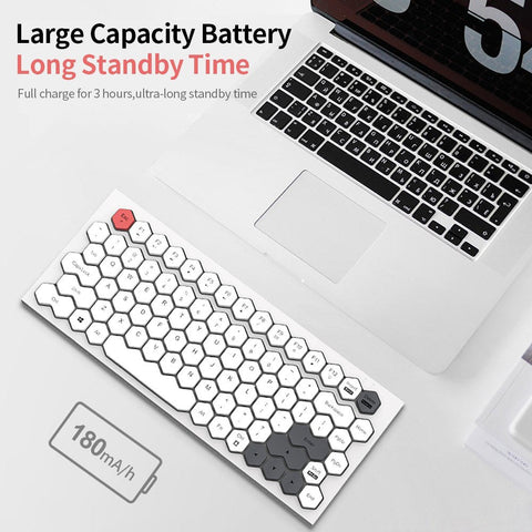 Mofii Phoneix Wireless BT Keyboard Mixed Color 83 Key Mini Portable Girls Keyboard for Phone/Tablet/Laptop