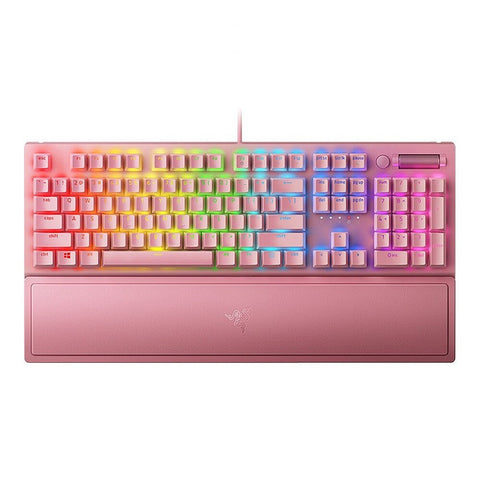 Razer BlackWidow V3 Quartz Edition Mechanical Keyboard 104 Keys Wired Gaming Keyboard with Razer Chroma RGB Effect Green Switch