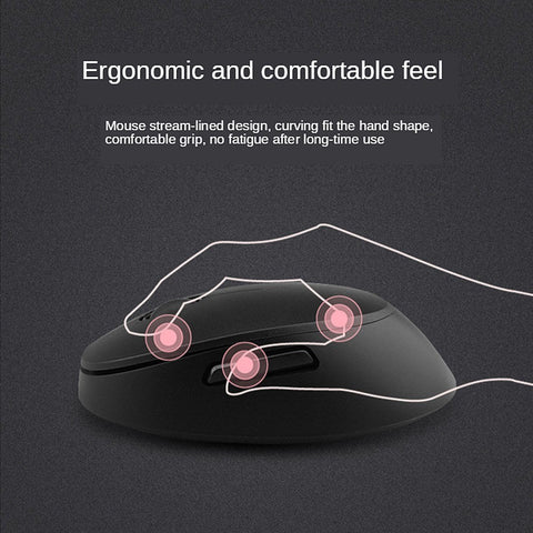 Mofii Sweet Keyboard Mouse Combo Pure Color 2.4G Wireless Keyboard Mouse Set Circular Suspension Key Cap for PC Laptop