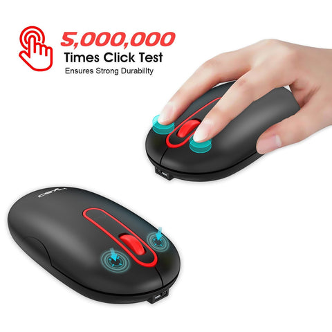 HXSJ T15 2.4G Wireless Charging Mouse Automatic Sleep Wireless Mute Office Mouse with Adjustable DPI