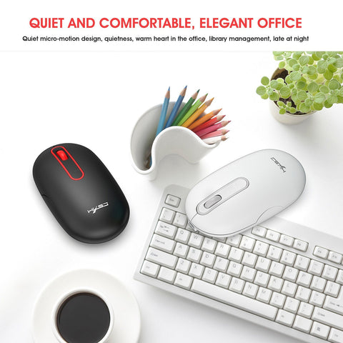 HXSJ T15 2.4G Wireless Charging Mouse Automatic Sleep Wireless Mute Office Mouse with Adjustable DPI