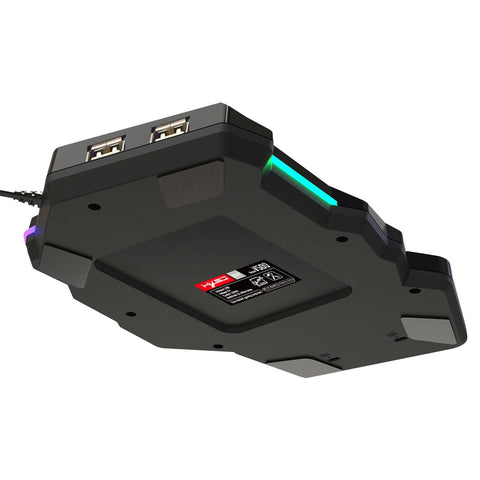 HXSJ J300+V500 Keyboard and Mouse Combo RGB Lighting Programmable Gaming Mouse+One-handed Game Keyboard