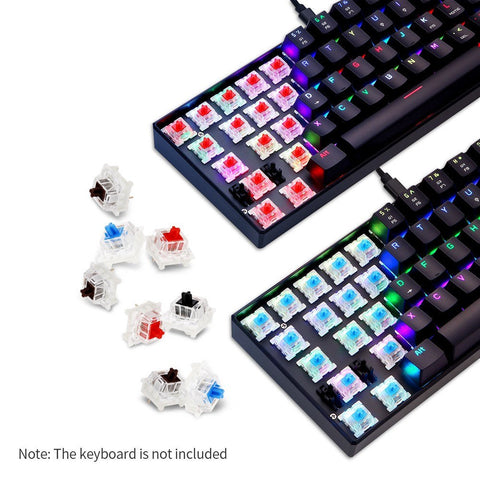 General Mechanical Keyboard Shaft Switch Replaceable Mechanical Keyboard Switch OUTMU Mechanical Blue Switch 68PCS