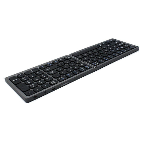 Foldable BT Wireless Keyboard Portable Keyboard Pocket-size Keyboard Support Android Windows IOS Smartphone and Tablet Grey