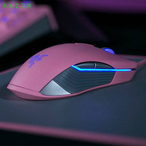 Razer Lancehead Tournament Edition Wired Gaming Mouse RGB Gaming Mouse Ergonomic Mice with 5G Optical Sensor 16000DPI Pink