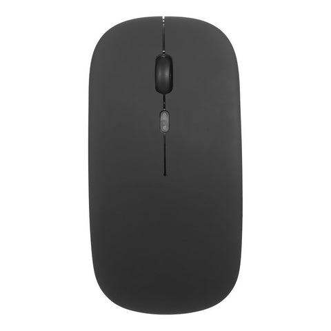 2.4G BT 5.0 Wireless Ergonomic Slim Mouse Less Noise 3 Adjustable DPI Levels Rechargeable Mouse for Laptop, Computer, Black