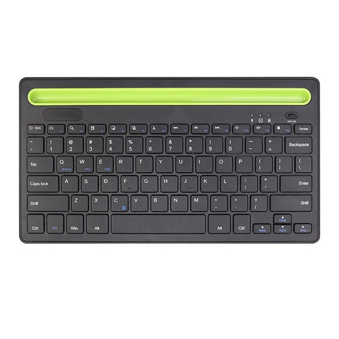 BT 3.0 Keyboard Wireless Rechargeable 78-key Keyboard with Phone Tablet Slot Scissor Switch Auto Sleep Mode