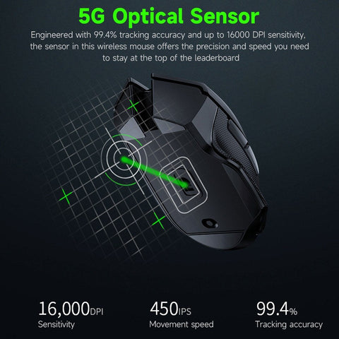 Razer Basilisk X HyperSpeed Wireless Mouse Razer HyperSpeed Wireless+BT Dual-mode Gaming Mouse 16000DPI 6 Programmable Buttons