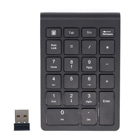 2.4G Wireless Keyboard Mouse Combo Financial Accounting Office Keyboard Mouse Set 22 Keys Wireless Numeric Keyboard+Wireless Mouse