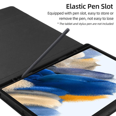 Detachable Tablet Protective Case with BT Keyboard Pen Slot Compatible with Samsung Galaxy Tab A8 10.5 inch SM-X200/SM-X205/SM-X207