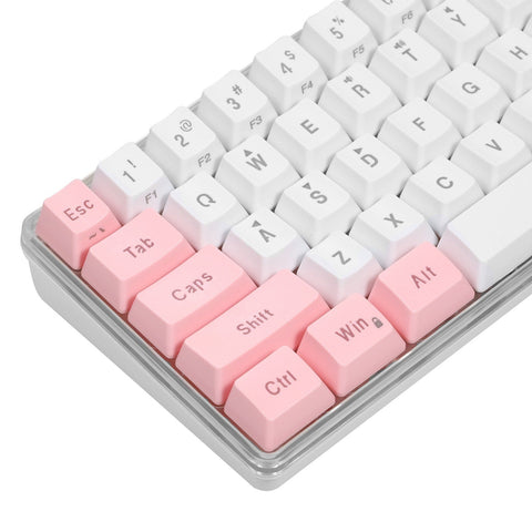 61 Keys Wired Keyboard Membrane Keyboard Compact Design RGB Backlight Effect with Multimedia Shortcuts Detachable Data Cable