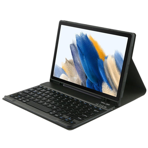 Portable Detachable Tablet Protective Case with BT Keyboard Pen Slot Compatible with Samsung Tab S6 Lite 10.4/P610/P615 Black