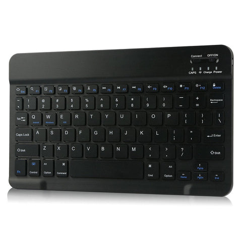Portable Detachable Tablet Protective Case with BT Keyboard Pen Slot Compatible with Samsung Tab S6 Lite 10.4/P610/P615 Black