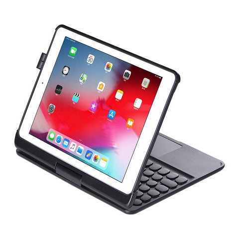 Detachable 360° Rotating Tablet Keyboard Case Colorful Backlight Effect Compatible with iPad Air2/iPad Pro 9.7/iPad 9.7(2017/2018)
