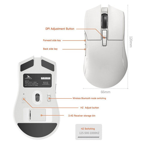Motospeed Darmoshark N3 Wireless BT  3 Mode Gaming esports Mouse 26000DPI 7 key Optical PAM3395 Lightweight portable computer mouse suitable for laptop computers