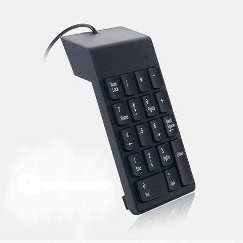 Wired USB Numeric Keypad Slim Mini Number Pad Digital Keyboard 18 Keys for iMac/Mac Pro/MacBook/MacBook Air/Pro Laptop PC Notebook Desktop