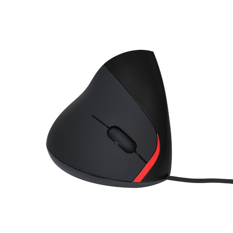Optical Vertical Mouse Ergonomic Wired Mouse USB Mice 5 Button for PC Laptop(Black)