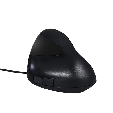Optical Vertical Mouse Ergonomic Wired Mouse USB Mice 5 Button for PC Laptop(Black)