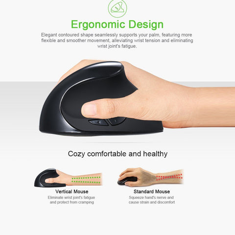 Optical Vertical Mouse Ergonomic Wireless Mouse