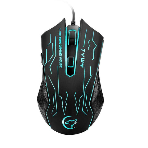 G820 Wired Gaming Mouse 7 Backlights 6 Buttons 3200 Optical DPI