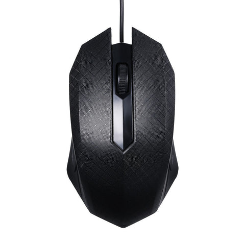3-Button USB Optical Wired Mouse with 1.1M Cord Compatible with Windows 7/8/10/XP MacOS