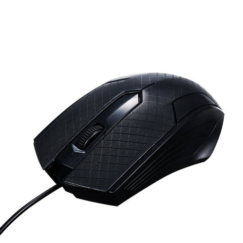 3-Button USB Optical Wired Mouse with 1.1M Cord Compatible with Windows 7/8/10/XP MacOS