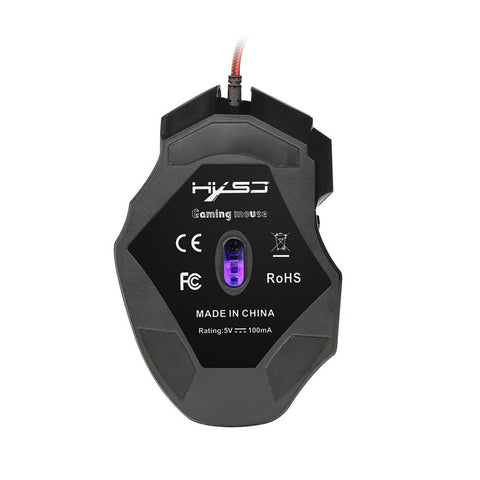 HXSJ H300 USB Wired Gaming Mouse Ergonomic Mice with Breathing Light 5500DPI 7 Buttons for PC Laptop