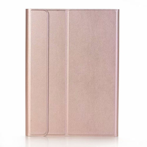 BT3.0 Wireless Keyboard Case iPad Protective Case Detachable Keyboard Case Replacement for iPad 10.2(2019) (Rose Gold-White)
