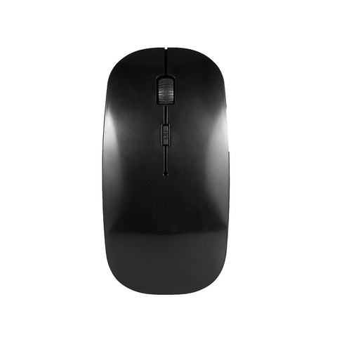 2.4G Wireless Mouse Portable Ultra-thin Mute Mouse 4 Keys Wireless Optical Mouse 1600DPI for   Desktop Computer Laptop Black