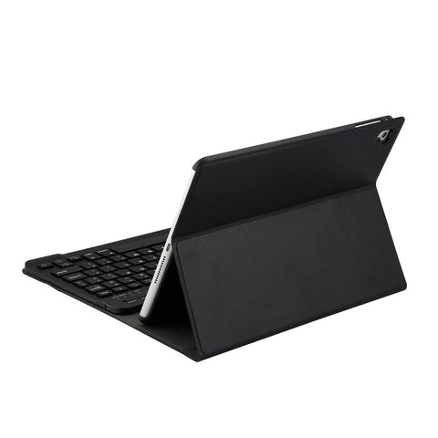 BT3.0 Wireless Keyboard Case Tablet Protective Case for iPad Air1/iPad Air2/iPad Pro 9.7/iPad 9.7(2017/2018) (Black-Black)