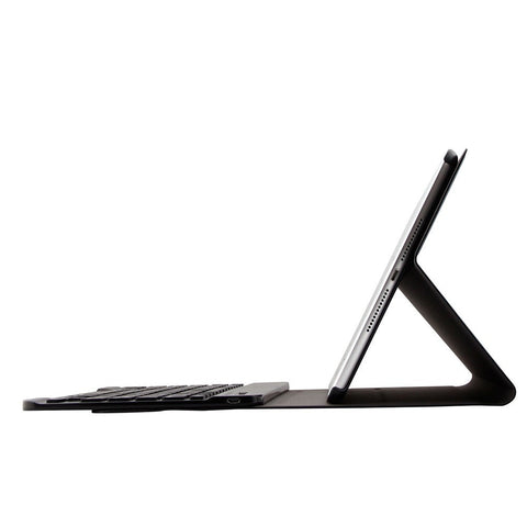 BT3.0 Wireless Keyboard Case Tablet Protective Case for iPad Air1/iPad Air2/iPad Pro 9.7/iPad 9.7(2017/2018) (Black-Black)