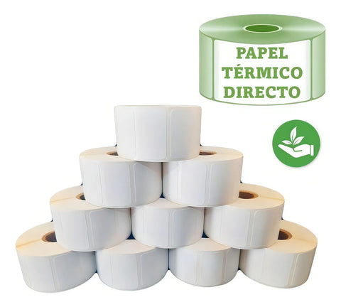 Yisovo Direct Thermal Labels 2x1 (51x25mm) 10 Rolls 1000 Each White Color