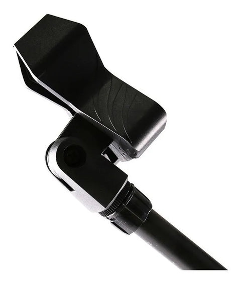 Yisovo Microphone and Phone Tripod Stand with Adjustable Heads, Black