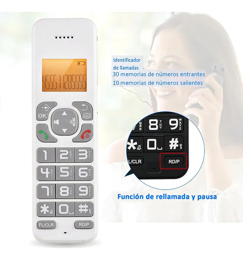 Yisovo D1102b Cordless Phone - White