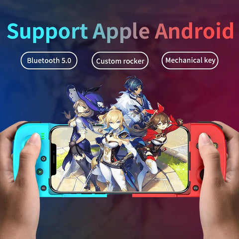Yisovo Stretchable Game Controller, Mobile Phone Gamepad, Bluetooth 5.0 Wireless Game Console Controller for Android, iOS, PC