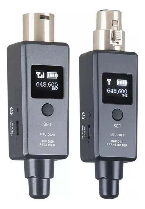 Yisovo UHF DSP Wireless Microphone Transmitter System with Receiver, Black