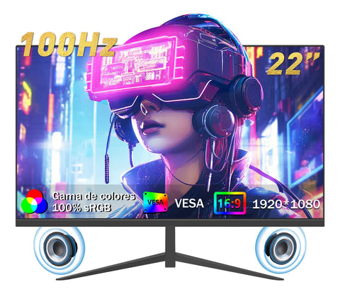 Yisovo 2-inch FHD 100Hz IPS HDMI 2.0 LED Gaming Monitor with Speakers