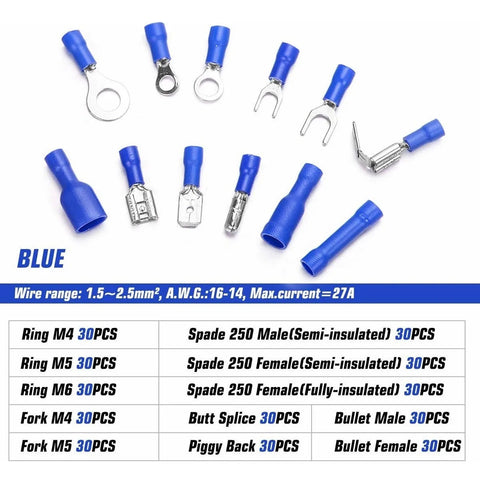 Yisovo 540 Insulated Terminals Conductors Electrical Cable Connector