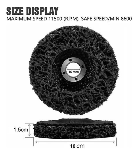 Yisovo 5pcs Abrasive Discs Derusting Metal Polishing Wheel