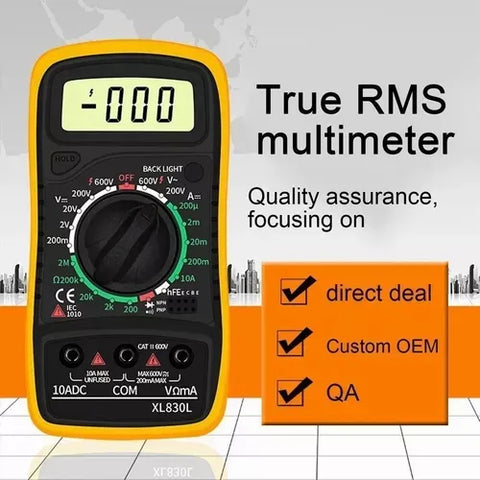 Yisovo Professional Digimetal Multimeter Xl830l Handheld Current Meter