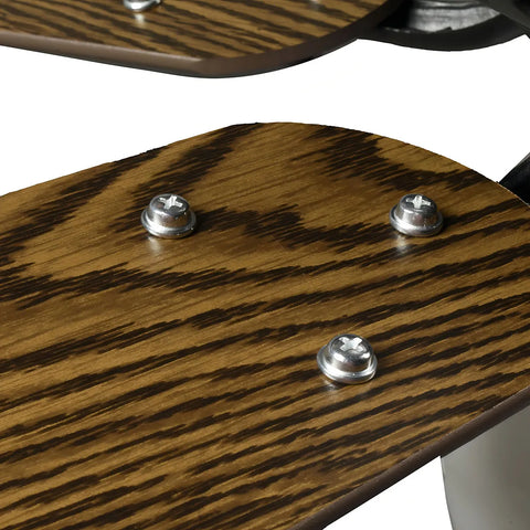 Yisovo Middleton Coffee Ceiling Fan with Light 42in [x2] Frame Color Black with Coffee