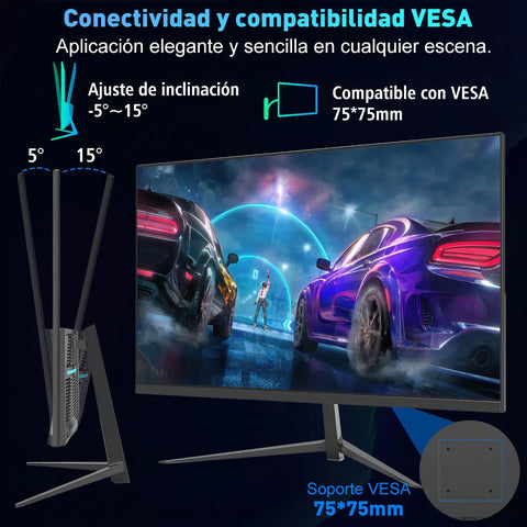 Yisovo 2-inch FHD 100Hz IPS HDMI 2.0 LED Gaming Monitor with Speakers