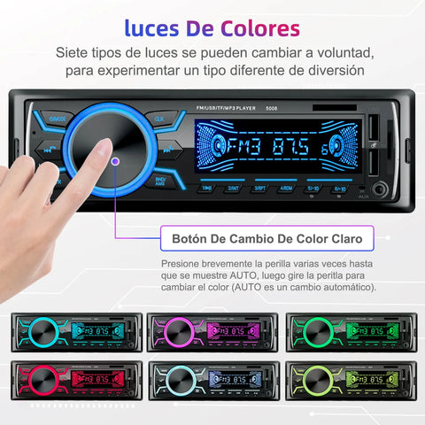 Yisovo Car Stereos MP3 Bluetooth Voice Assistant Fast Charging Screen