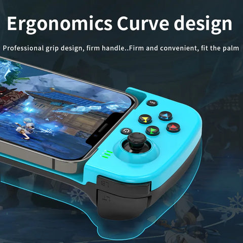 Yisovo Stretchable Game Controller, Mobile Phone Gamepad, Bluetooth 5.0 Wireless Game Console Controller for Android, iOS, PC