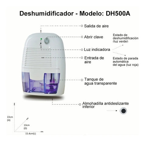 Yisovo Dh500a Electric Dehumidifier White Color White
